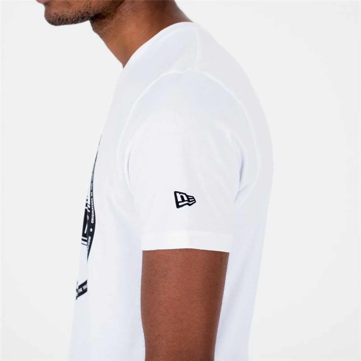 Ανδρική Μπλούζα με Κοντό Μανίκι New Era Essential Visor Sticker Λευκό