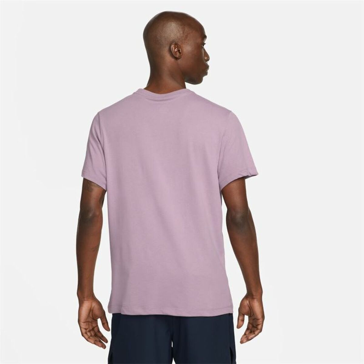 Ανδρική Μπλούζα με Κοντό Μανίκι Nike Dri-Fit Δαμασκηνί