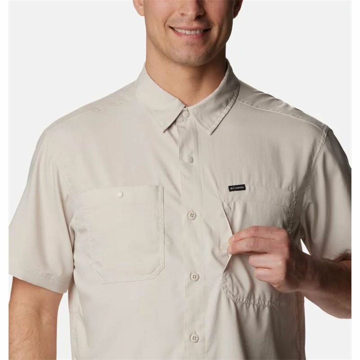 Ανδρική Μπλούζα με Κοντό Μανίκι Columbia Silver Ridge™ Utility Μπεζ