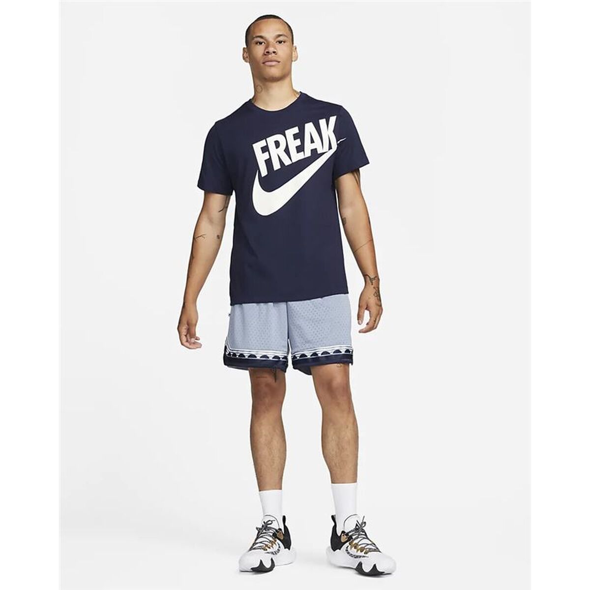 Ανδρική Μπλούζα με Κοντό Μανίκι Nike Giannis Σκούρο μπλε