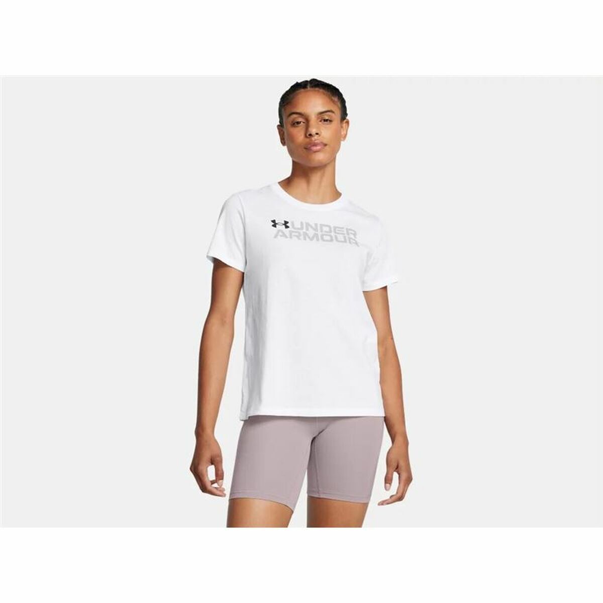 Γυναικεία Μπλούζα με Κοντό Μανίκι Under Armor Bl Pack SS Λευκό