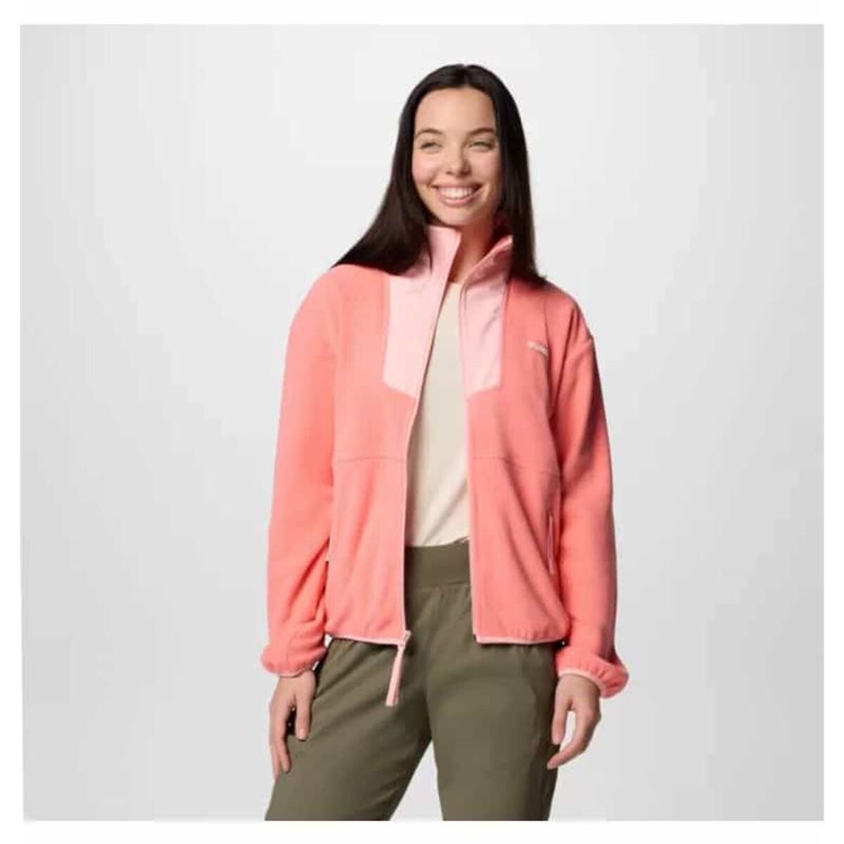 Φόδρα από Πολικό Μαλλί Columbia Sequoia Grove™ Full Zip Salmon Γυναίκα
