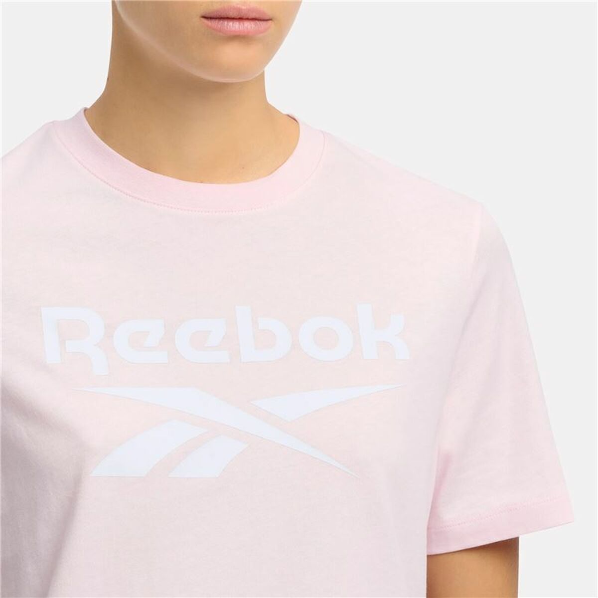 Γυναικεία Μπλούζα με Κοντό Μανίκι Reebok Identity Big Ροζ