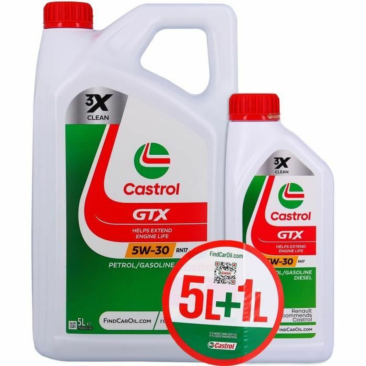 Λάδι Κινητήρα Αυτοκινήτου Castrol GTX 5W 30 6 L