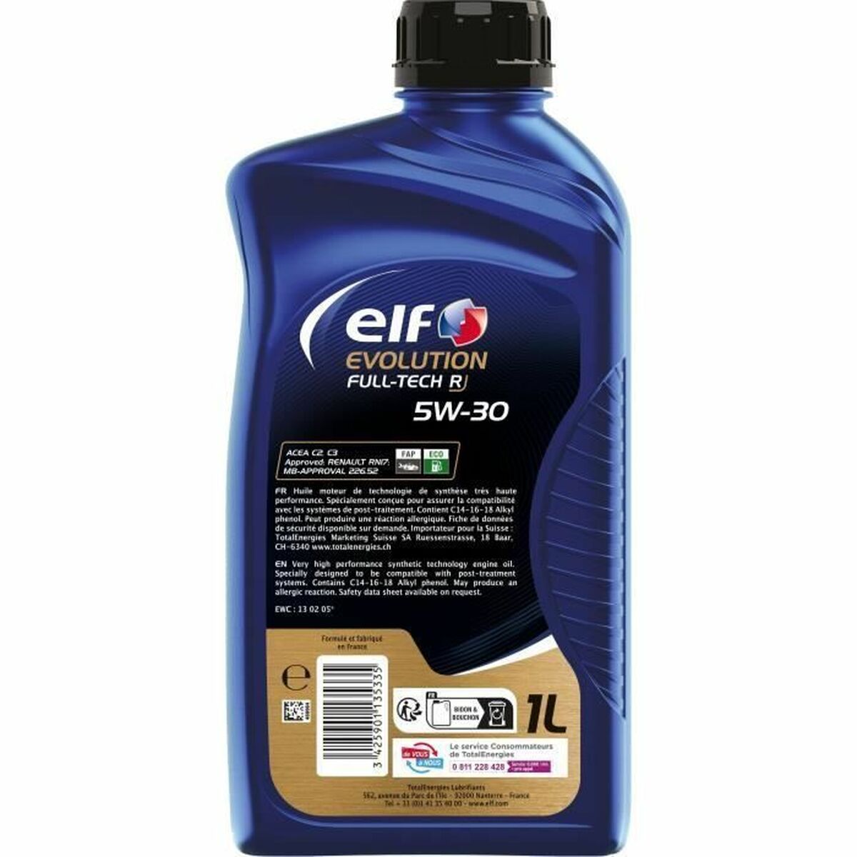 Λάδι Κινητήρα Αυτοκινήτου Elf Evolution FULL-TECH R 1 L 5W30