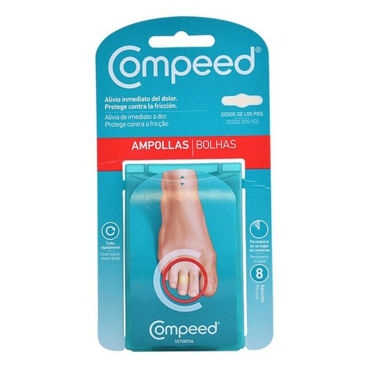 Αντι-Κυψέλες για τα Πόδια Compeed (8 τεμ.)