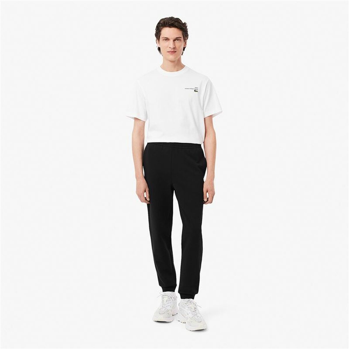 Μακρύ Αθλητικό Παντελόνι Lacoste Core Performance Μαύρο Άντρες