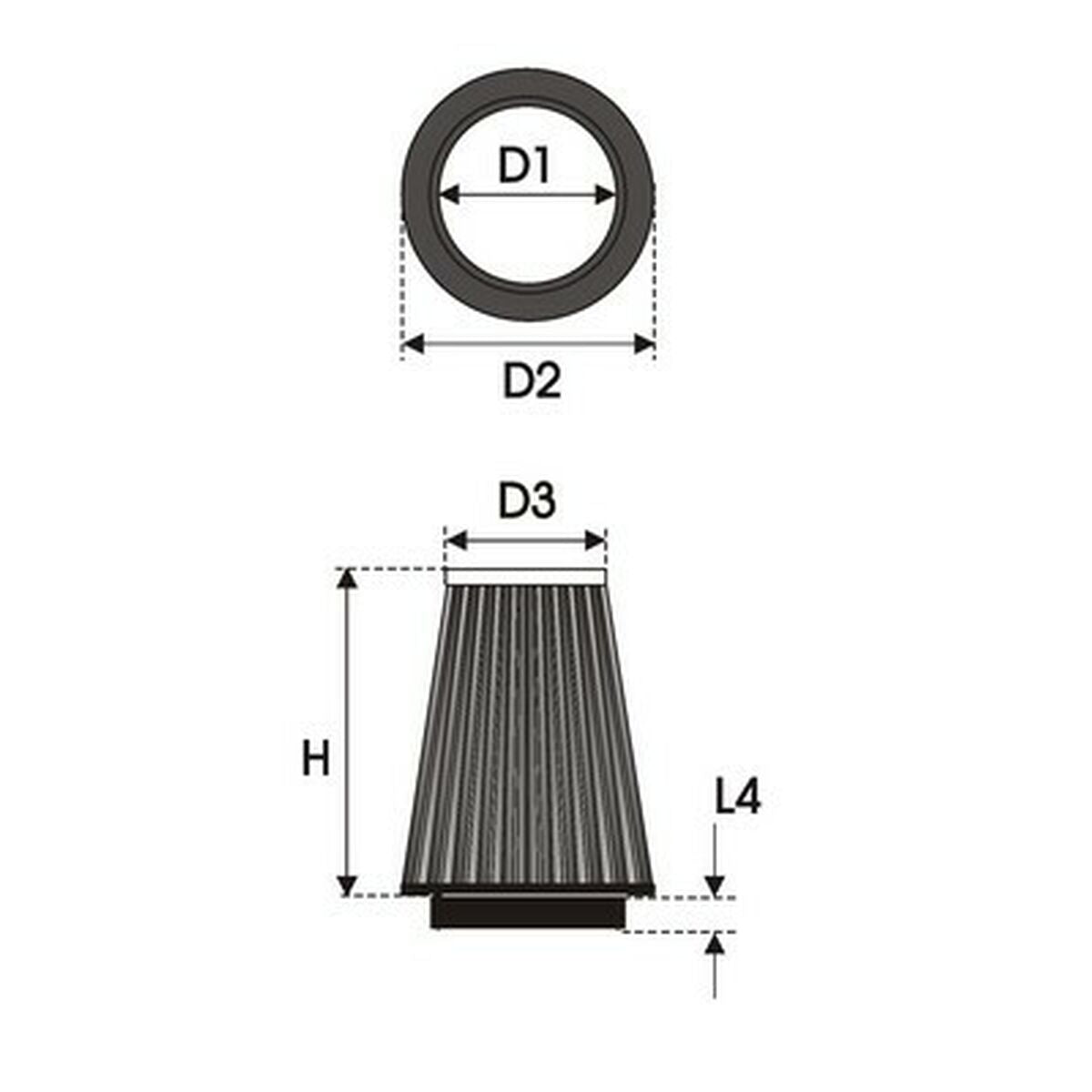 Φίλτρο αέρα Green Filters K4.80