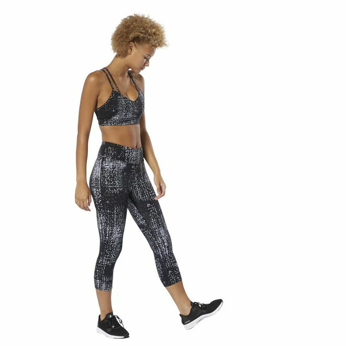 Αθλητικά Γυναικεία Κολάν Reebok Lux 3/4 Μαύρο