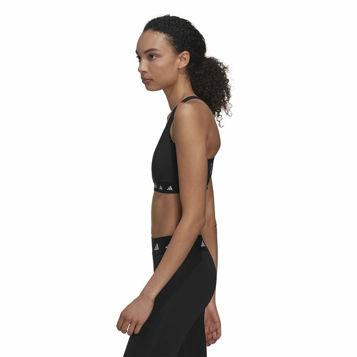 Αθλητικό σουτιέν Adidas Essentials Pwr Ms Μαύρο