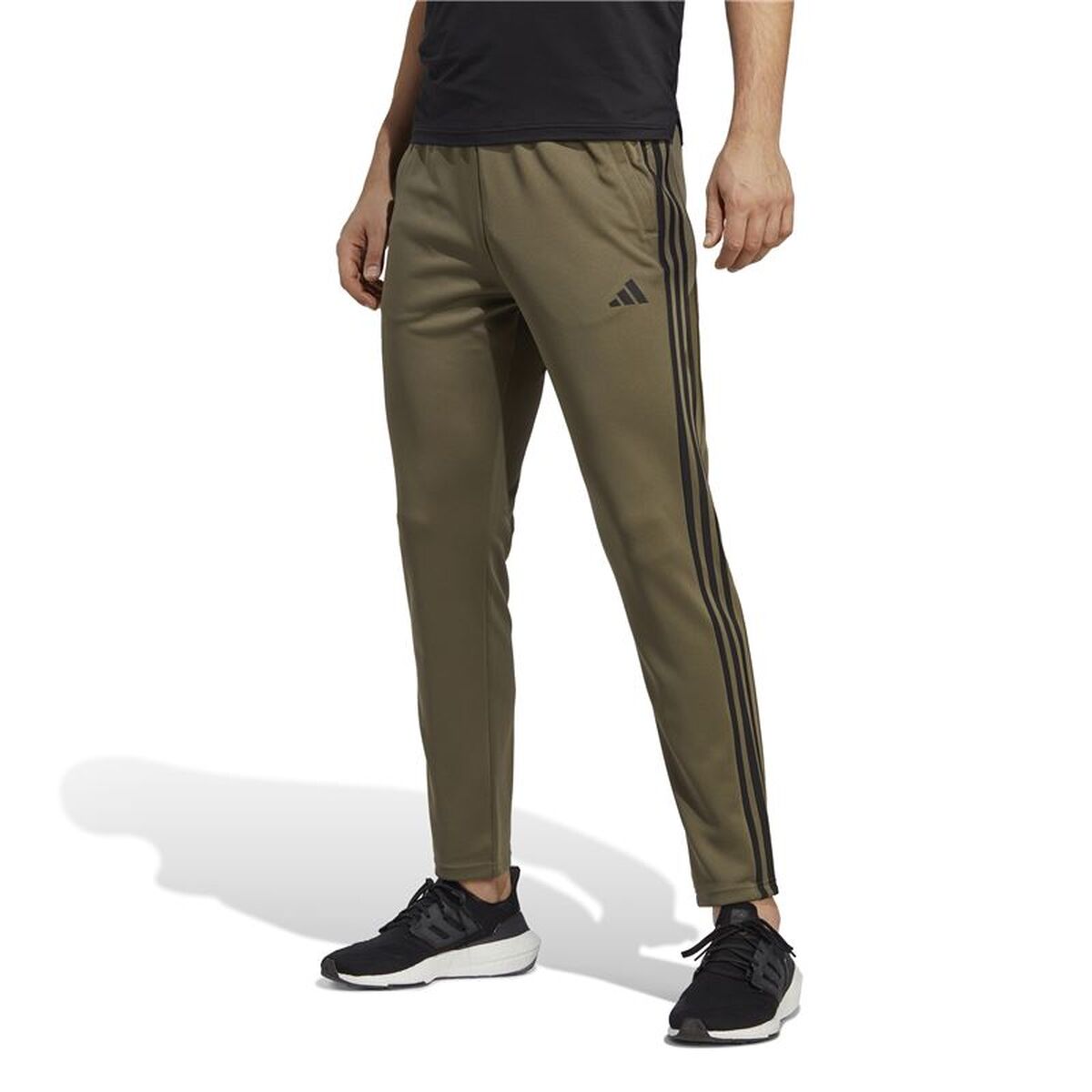 Μακρύ Αθλητικό Παντελόνι Adidas Essentials Logo 3 Bandas Κίτρινο Άντρες