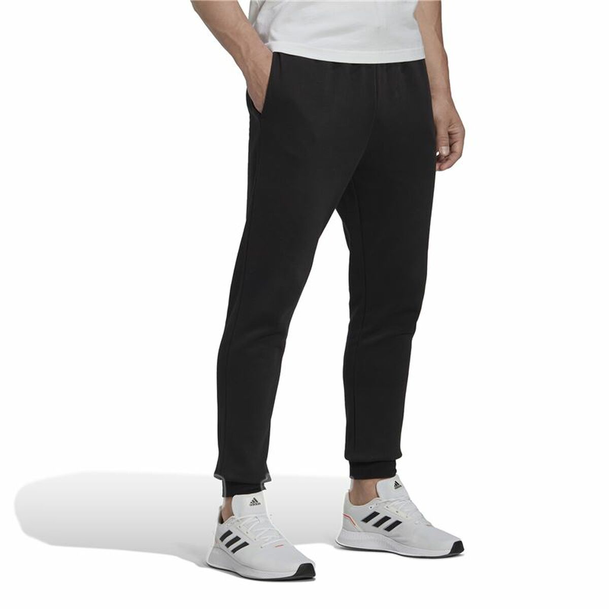 Μακρύ Αθλητικό Παντελόνι Adidas Essentials Μαύρο Άντρες