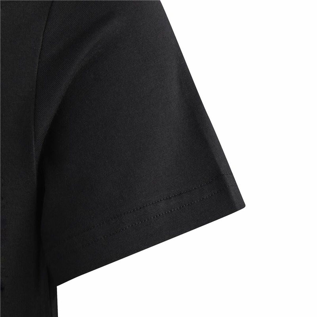 Παιδικό Μπλούζα με Κοντό Μανίκι Adidas Essentils Logo Linear Μαύρο