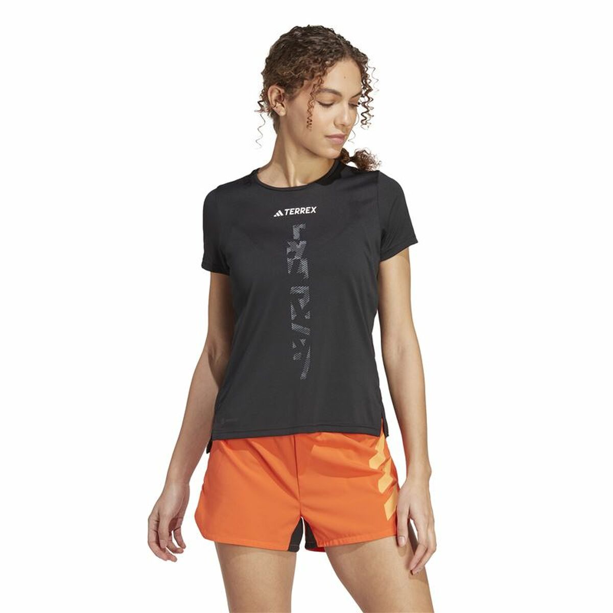 Γυναικεία Μπλούζα με Κοντό Μανίκι Adidas Agr Shirt Μαύρο