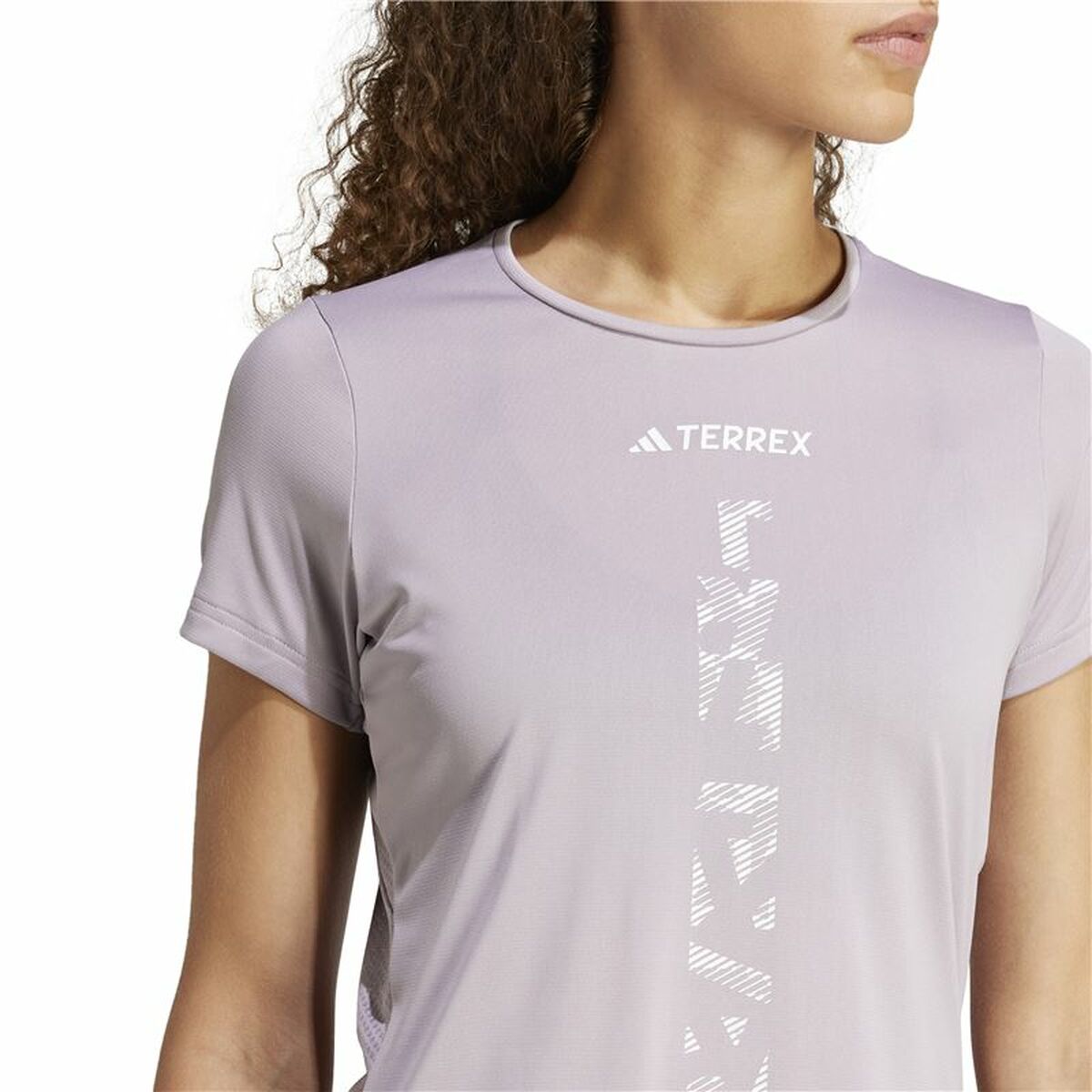 Ανδρική Μπλούζα με Κοντό Μανίκι Adidas Terrex Agravic Λιλά
