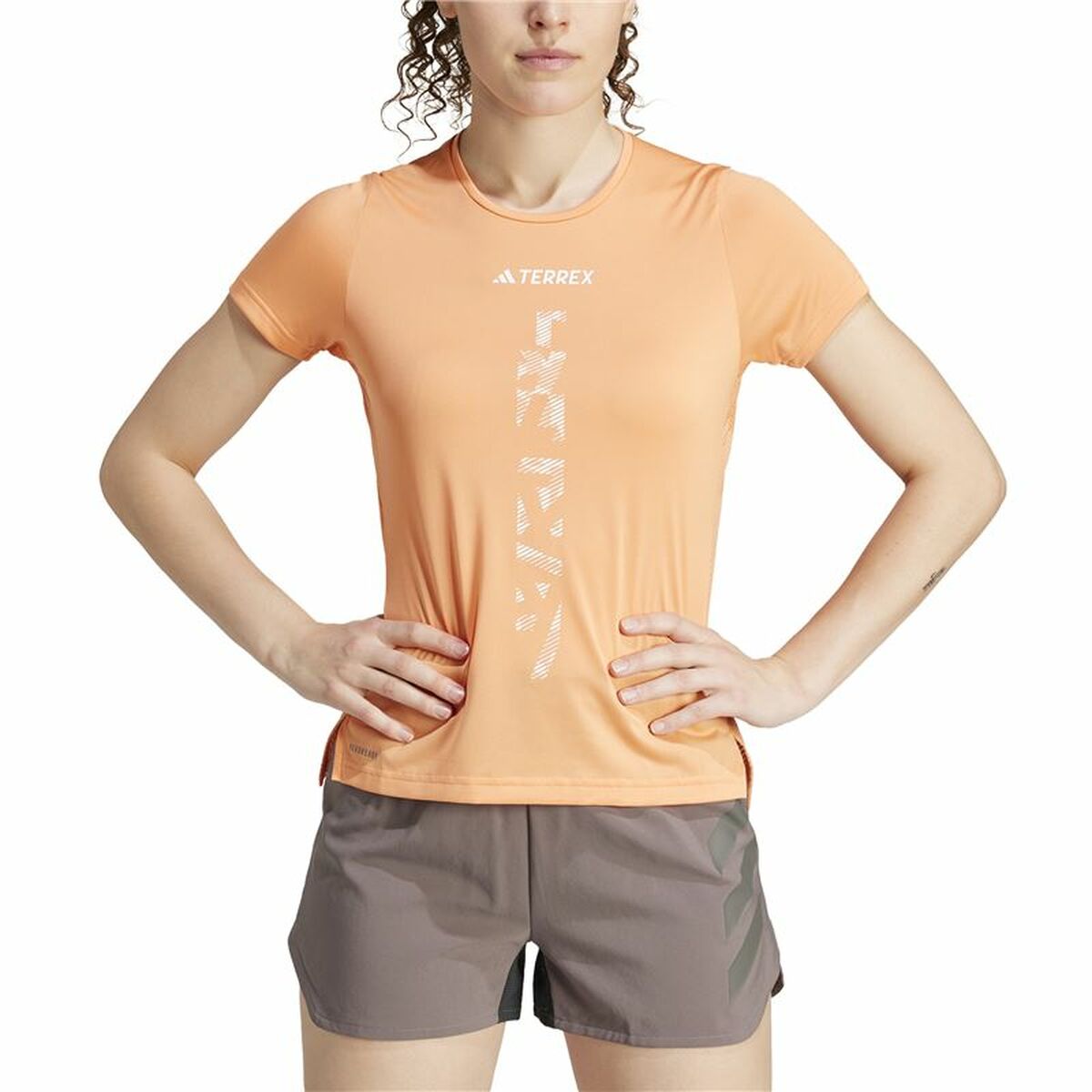 Γυναικεία Μπλούζα με Κοντό Μανίκι Adidas Agravic Shirt Πορτοκαλί