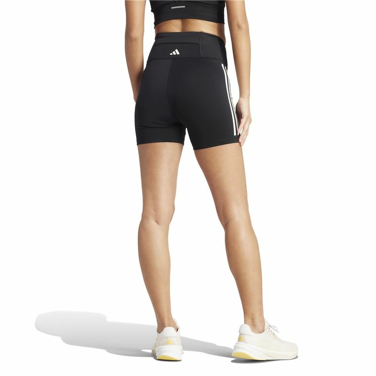 Αθλητικά Γυναικεία Κολάν Adidas Dailyrun 3Stripes 5In Μαύρο