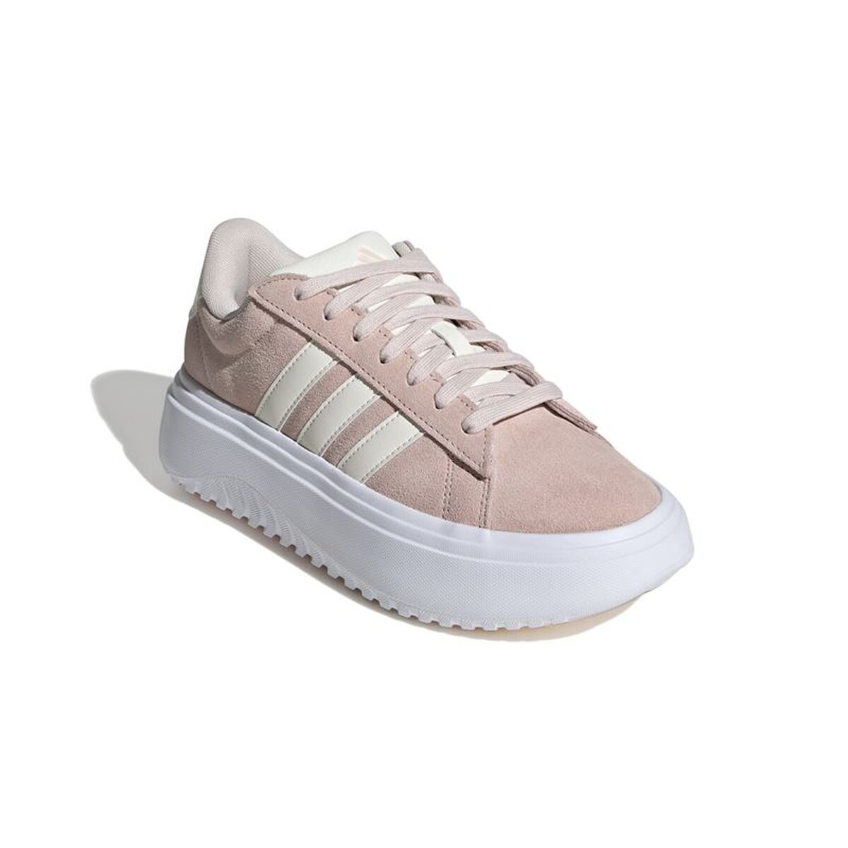 Γυναικεία Casual Παπούτσια Adidas Grand Court Platform Suede Ανοιχτό Ροζ