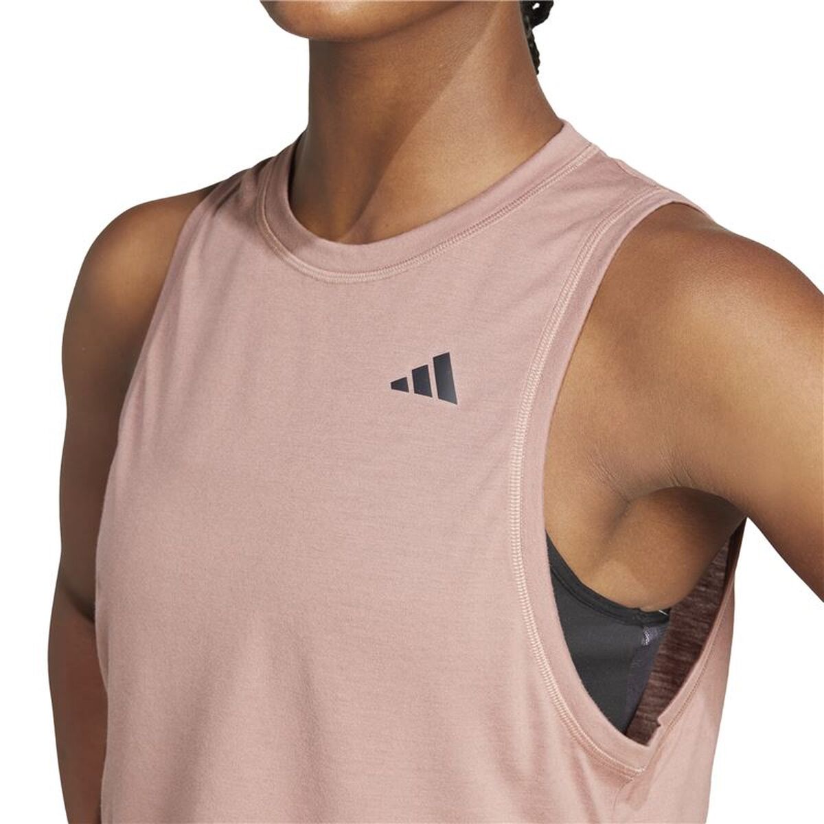 Αμάνικο Γυναικείο Μπλουζάκι Adidas Μωβ Fitness