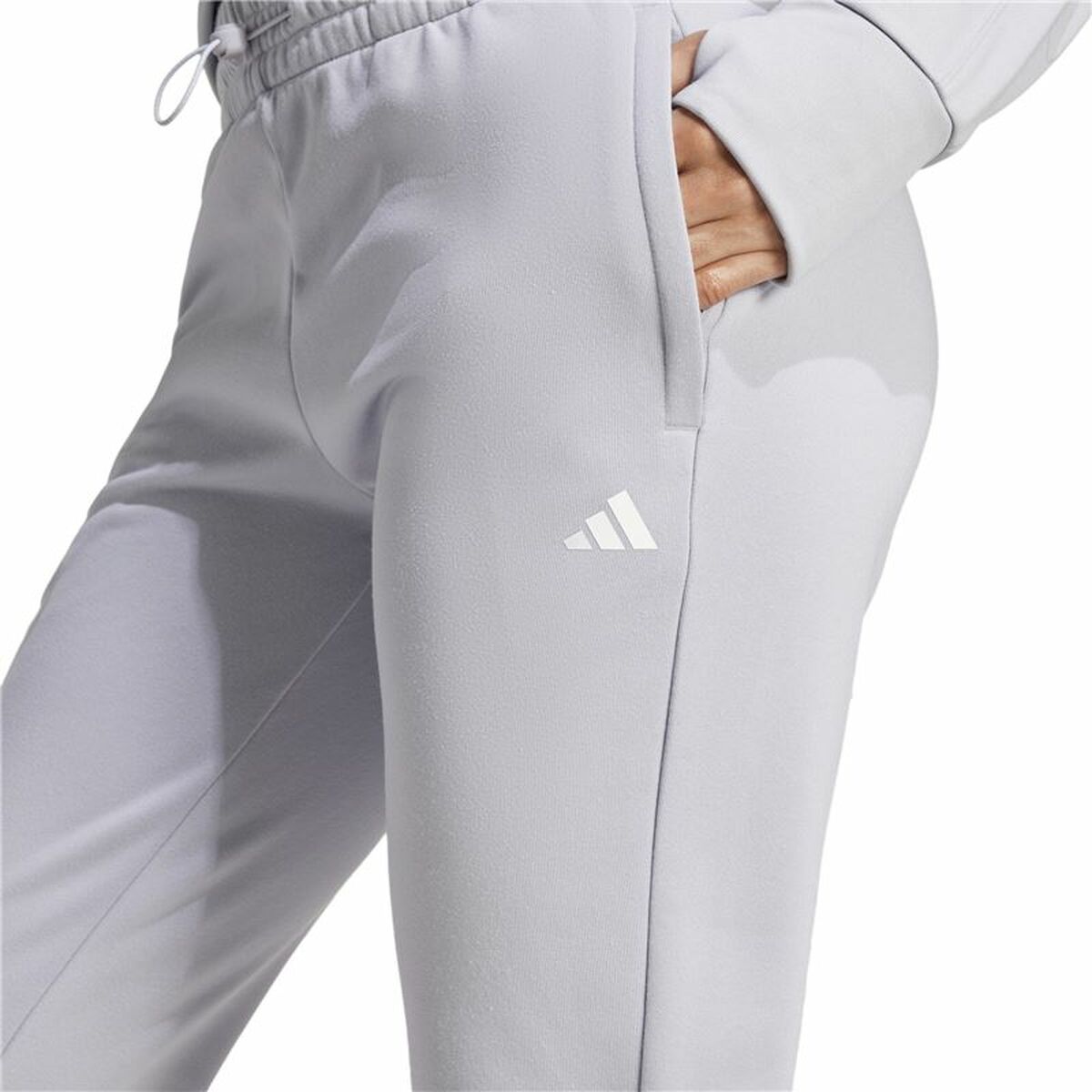 Μακρύ Αθλητικό Παντελόνι Adidas Aeroready Game Go Γκρι Γυναίκα