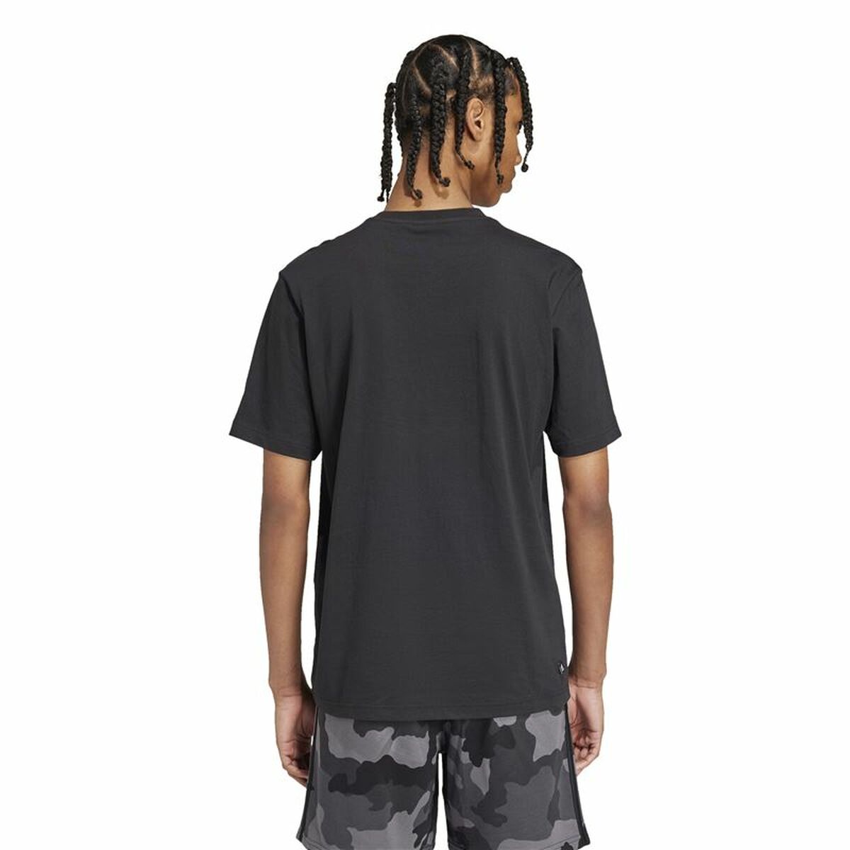 Ανδρική Μπλούζα με Κοντό Μανίκι Adidas Remoji Pocket Graphic Μαύρο