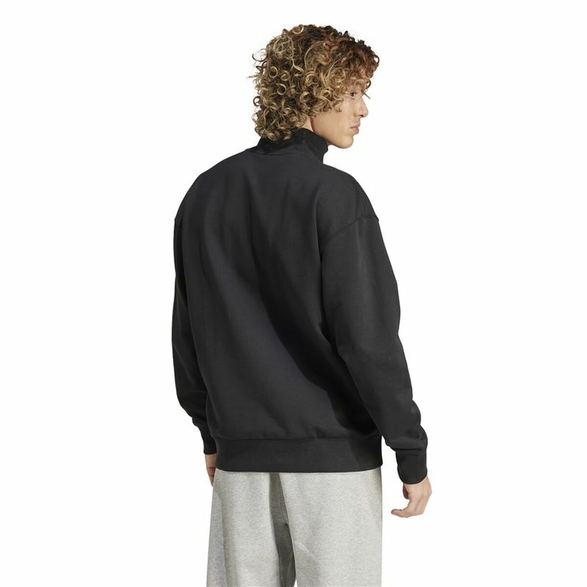 Ανδρικό Φούτερ χωρίς Κουκούλα Adidas All Szn Fleece 1/4 Zip Crew Μαύρο