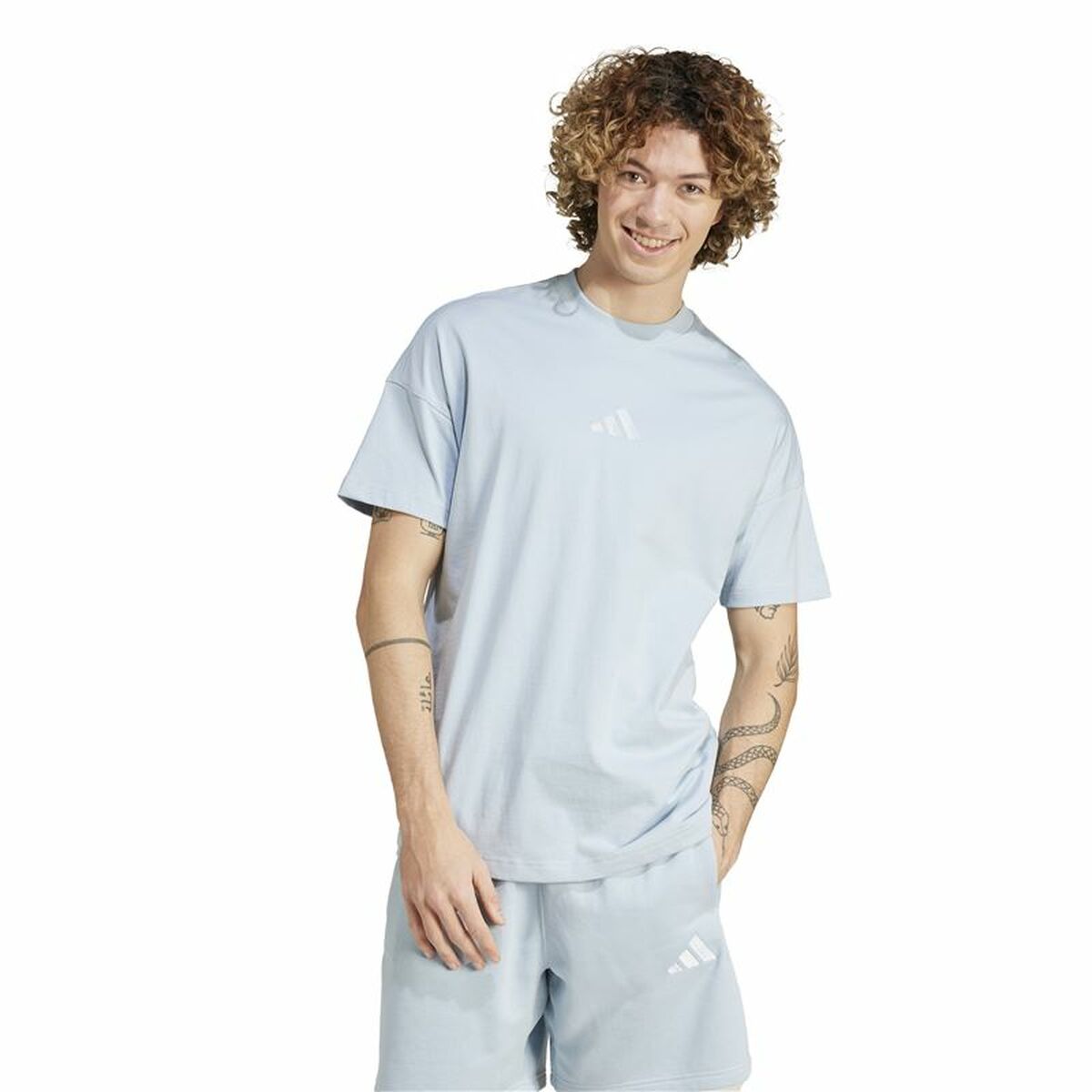 Ανδρική Μπλούζα με Κοντό Μανίκι Adidas All Szn Graphic Μπλε