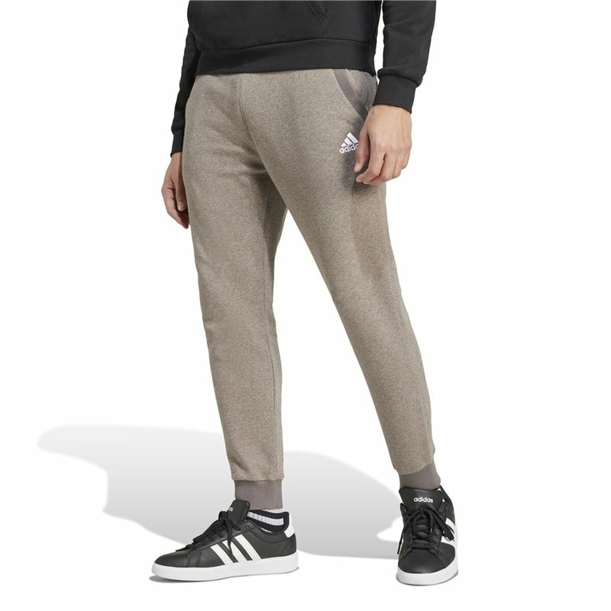 Μακρύ Αθλητικό Παντελόνι Adidas Seasonal Essentials Melange Μπεζ Άντρες