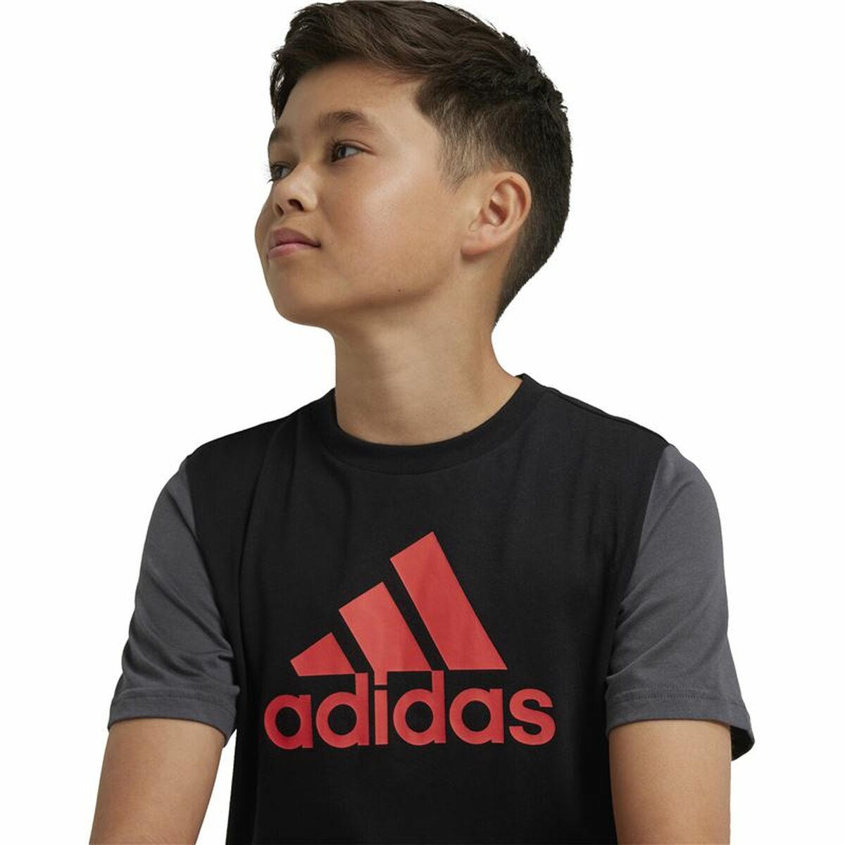 Unisex Μπλούζα με Κοντό Μανίκι Adidas Essentials Μαύρο