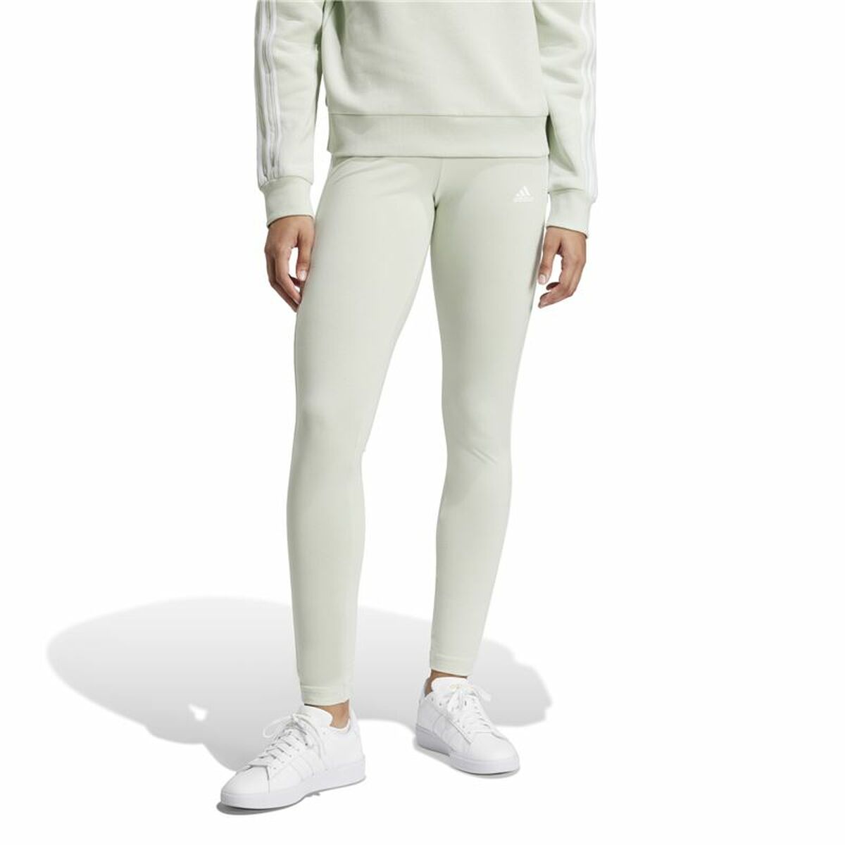 Αθλητικά Γυναικεία Κολάν Adidas Essentials 3-Stripes Πράσινο