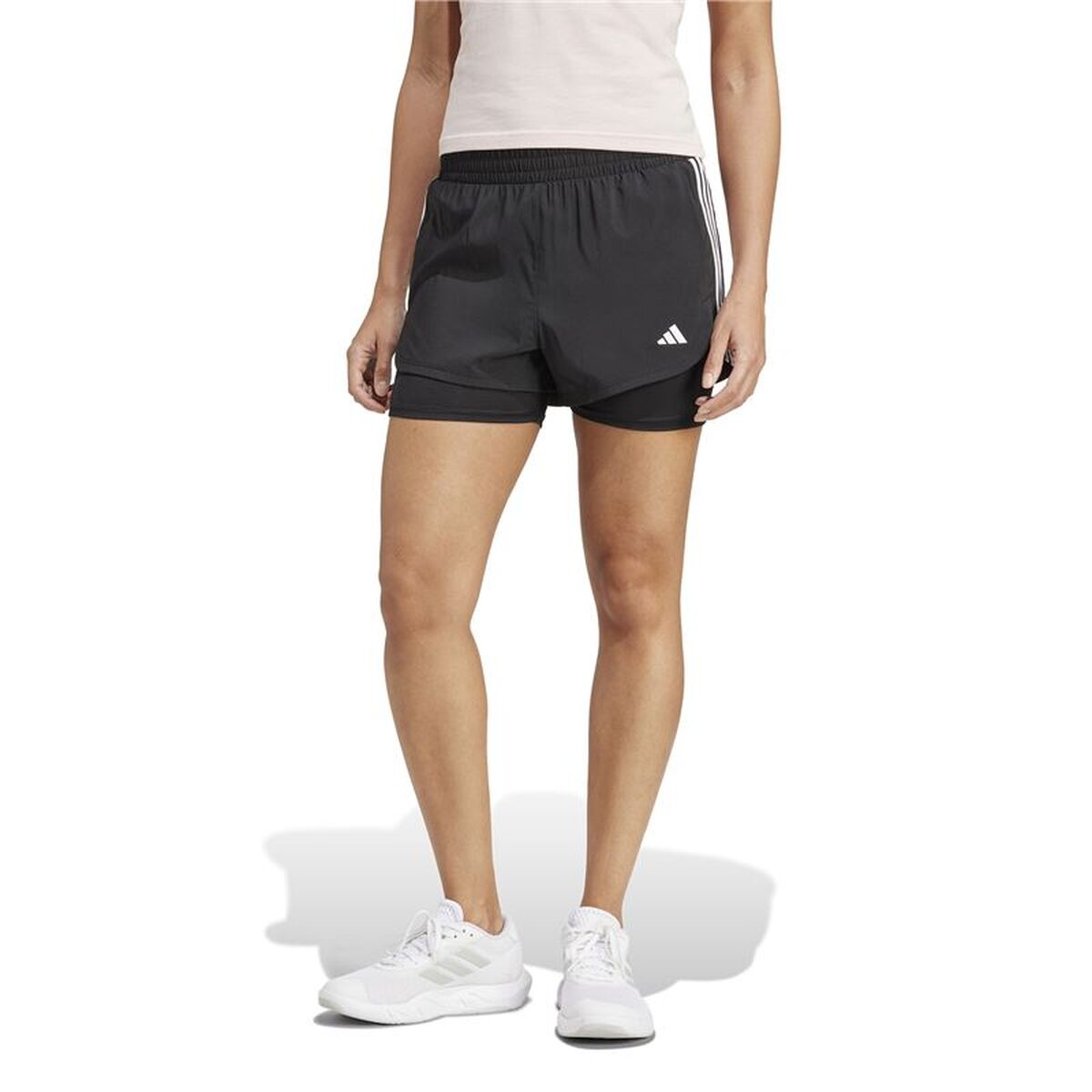 Γυναικεία Αθλητικά Σορτς Adidas Pacer Μαύρο