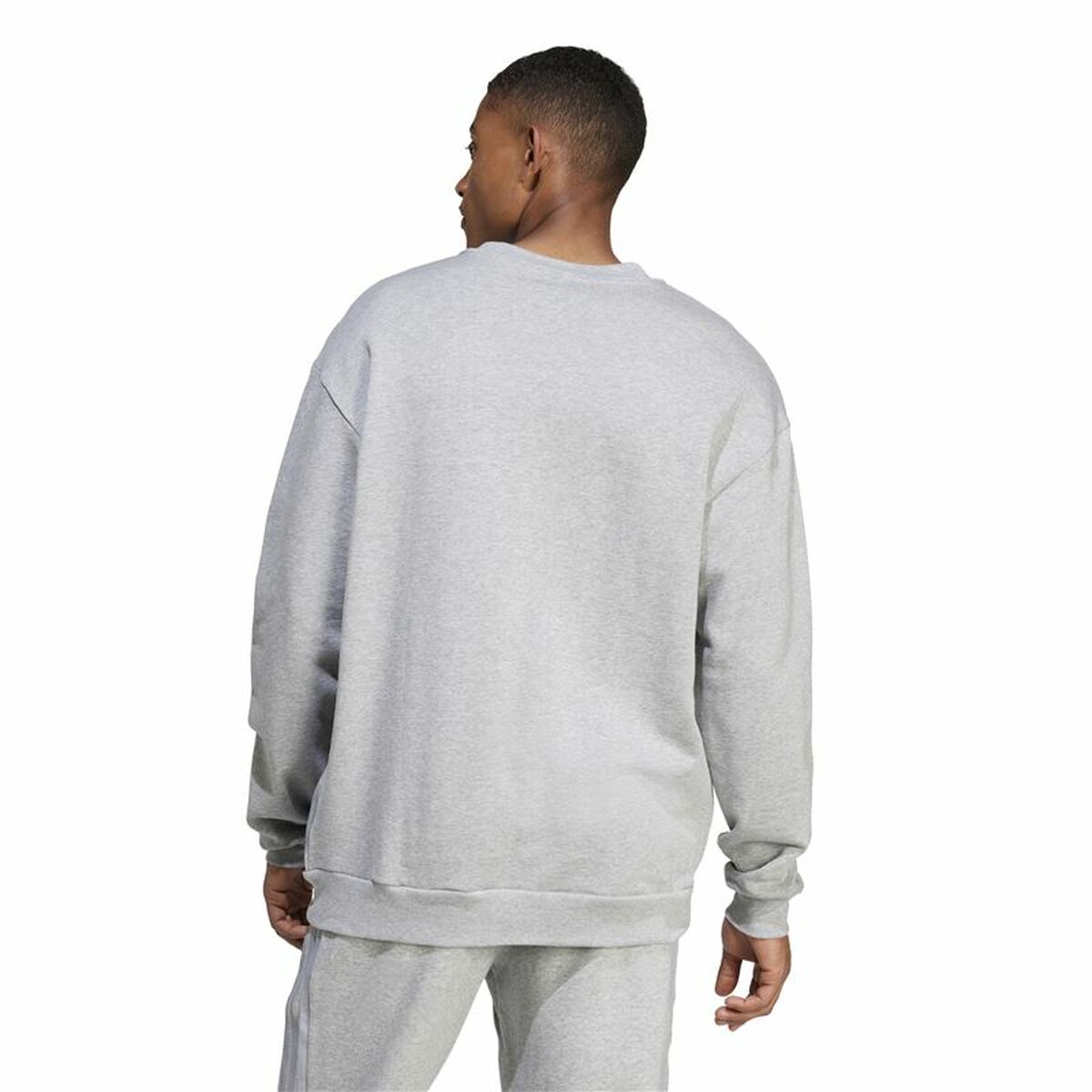 Ανδρικό Φούτερ χωρίς Κουκούλα Adidas Brand Love French Terry Γκρι