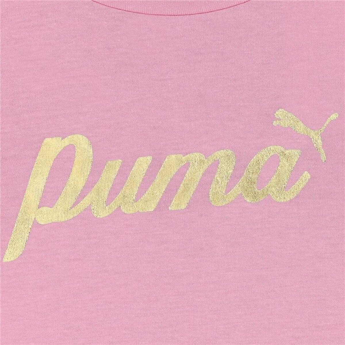 Παιδικό Μπλούζα με Κοντό Μανίκι Puma Essentials+ Script Metallic G