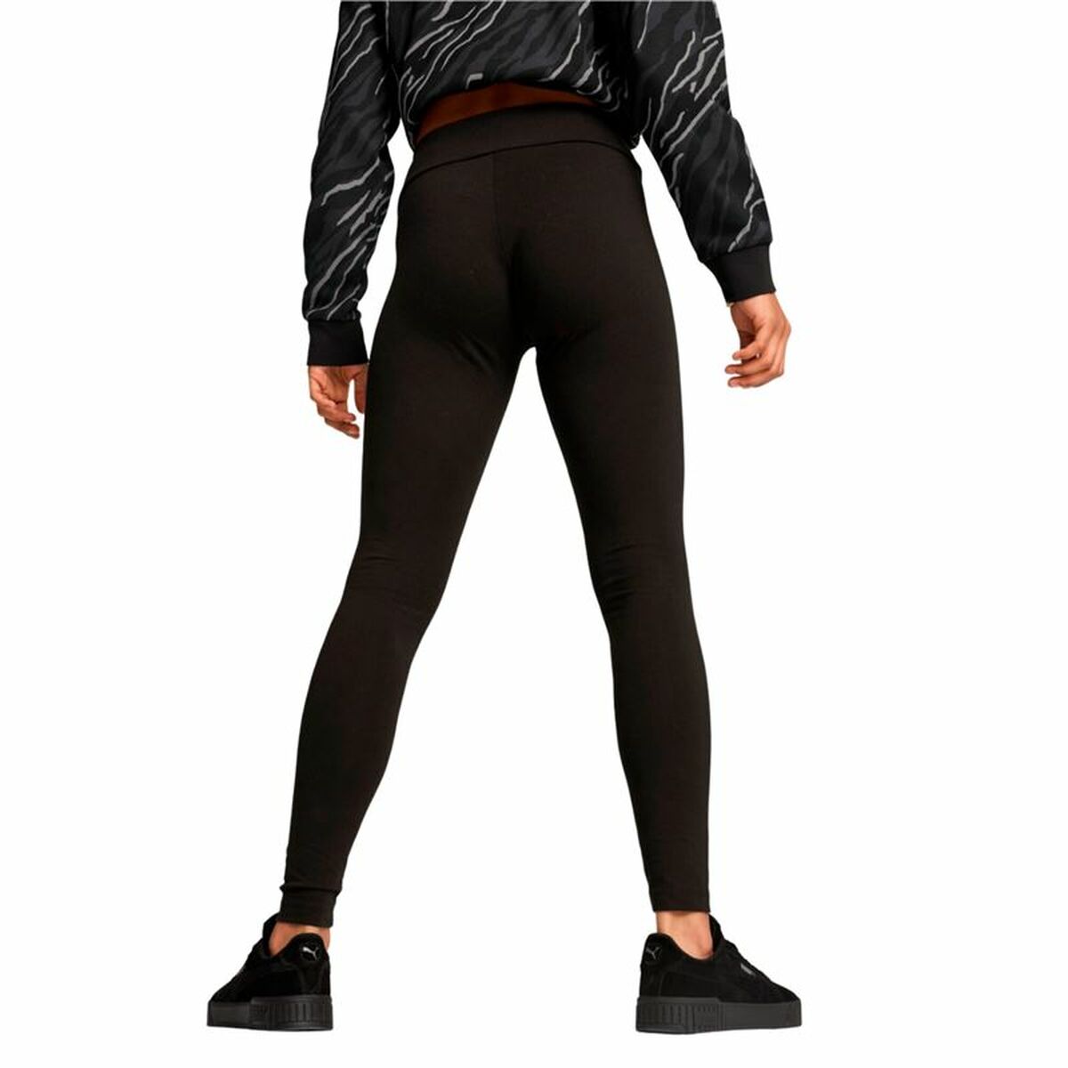 Αθλητικά Γυναικεία Κολάν Puma Essentials + Script Μαύρο