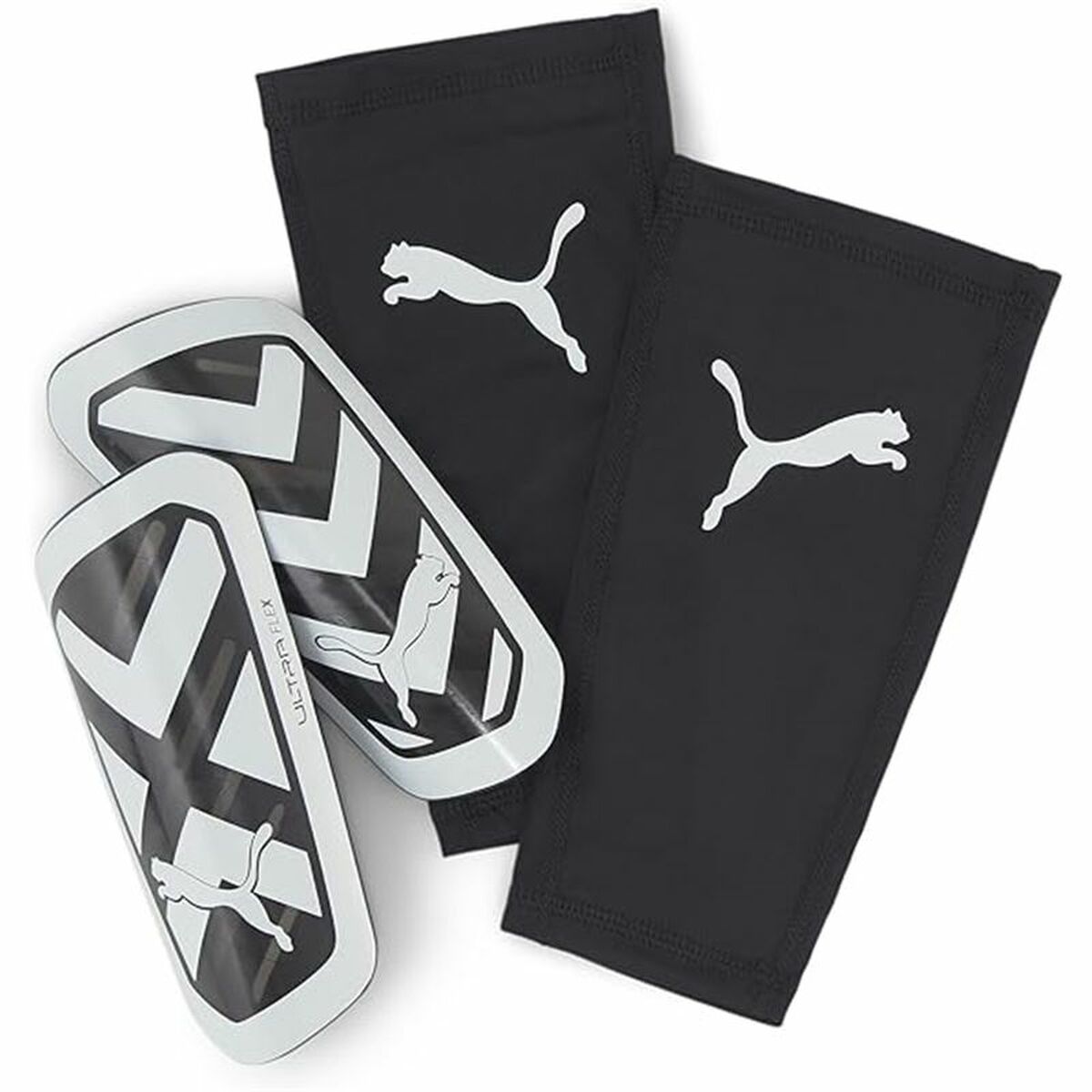 Περικνημίδες Ποδοσφαίρου Puma Ultra Flex Sleeve Λευκό Μαύρο