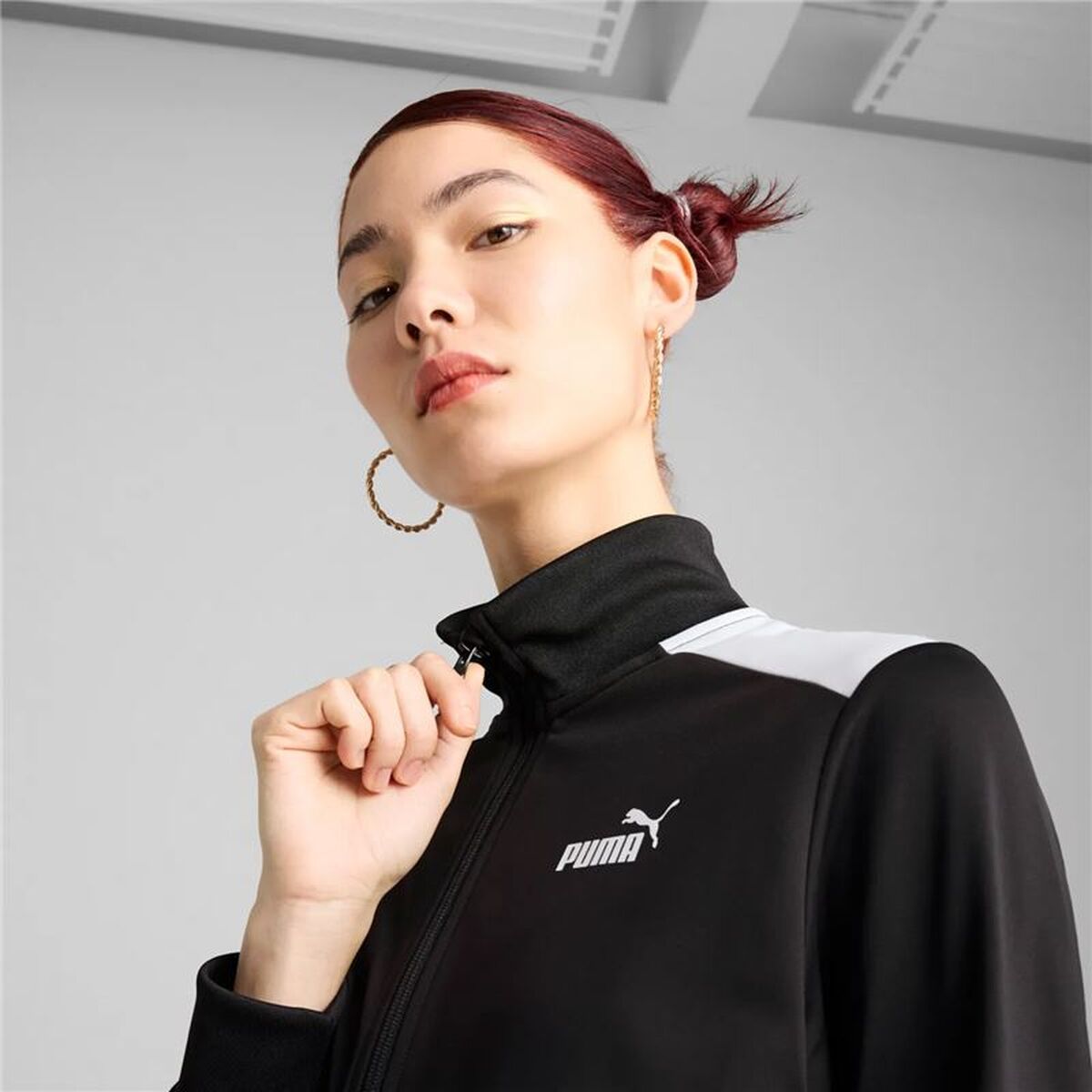 Γυναικεία Αθλητική Φόρμα Puma Poly Suit Op Μαύρο
