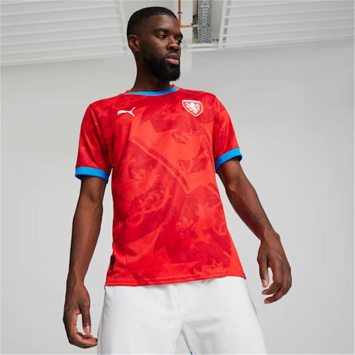 Ανδρική Μπλούζα με Κοντό Μανίκι Puma Repúplica Checa 2024