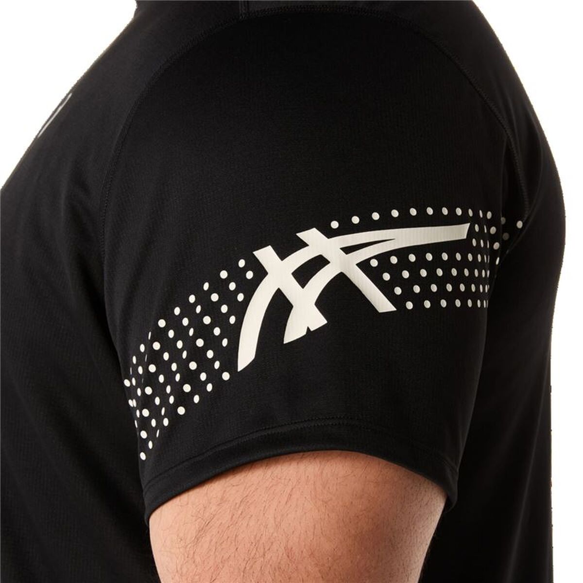Ανδρική Μπλούζα με Κοντό Μανίκι Asics Icon Μαύρο