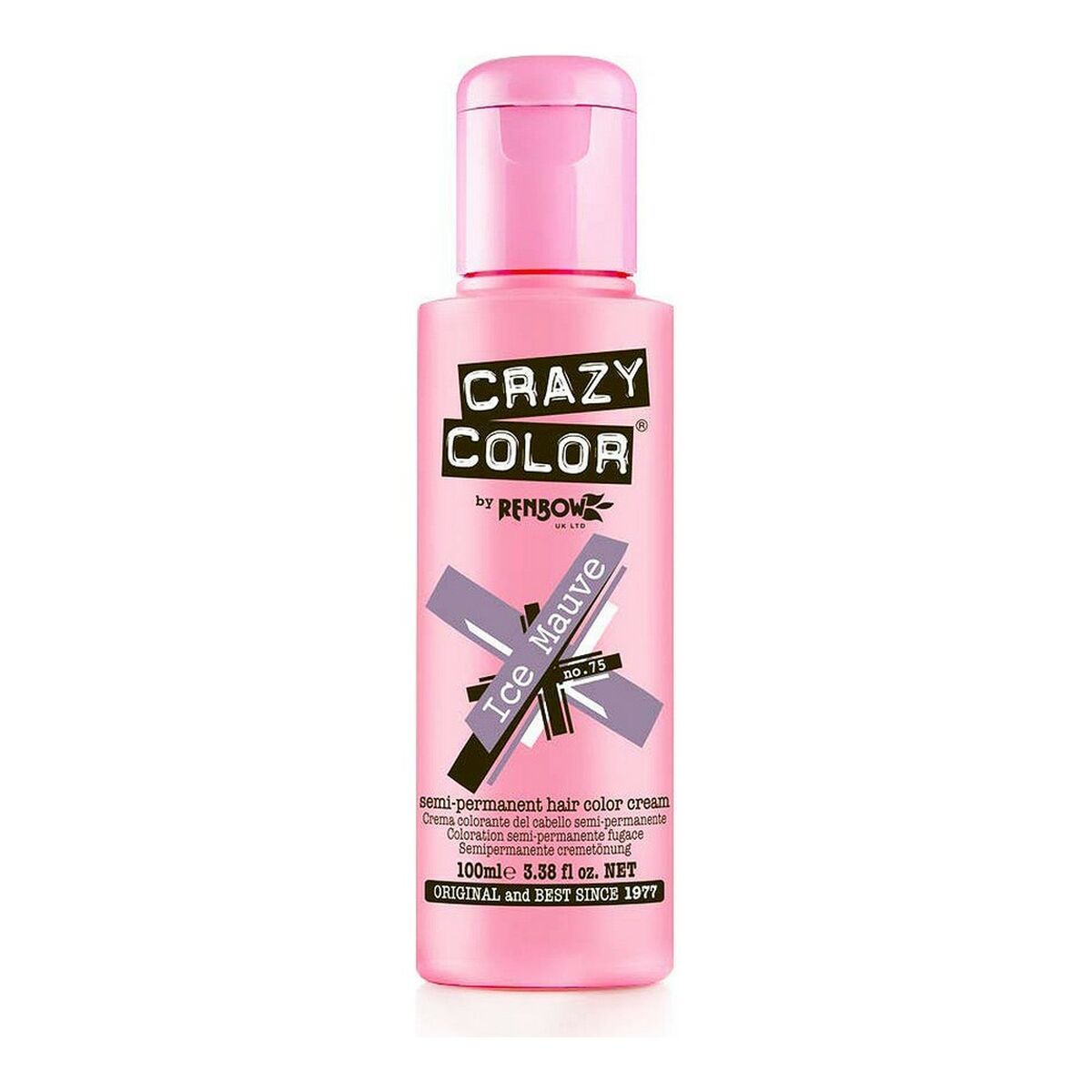 Ημιμόνιμη Βαφή Mauve Ice Crazy Color Nº 75 (100 ml)