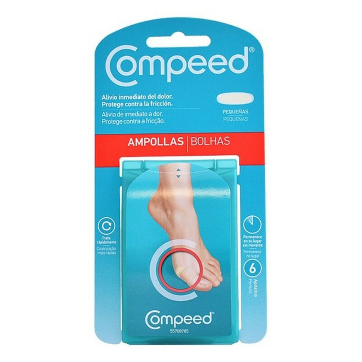 Αντι-Κυψέλες για τα Πόδια Compeed (6 τεμ.)
