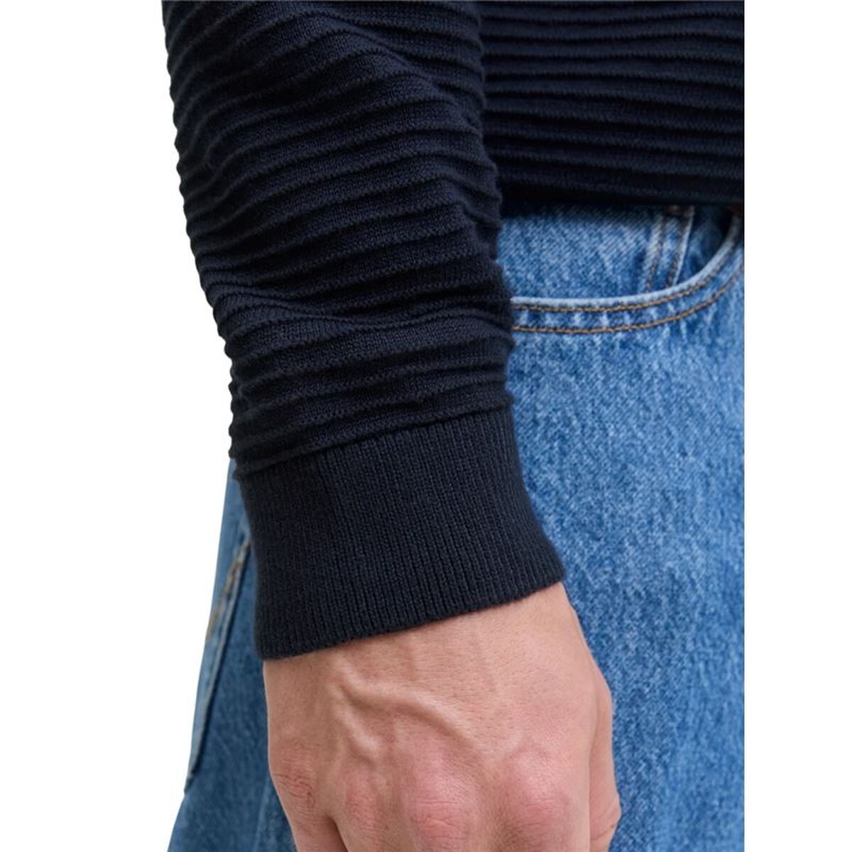 Ανδρικό Φούτερ χωρίς Κουκούλα Jack & Jones Jjotto Knit Crew Neck Sky Ναυτικό Μπλε