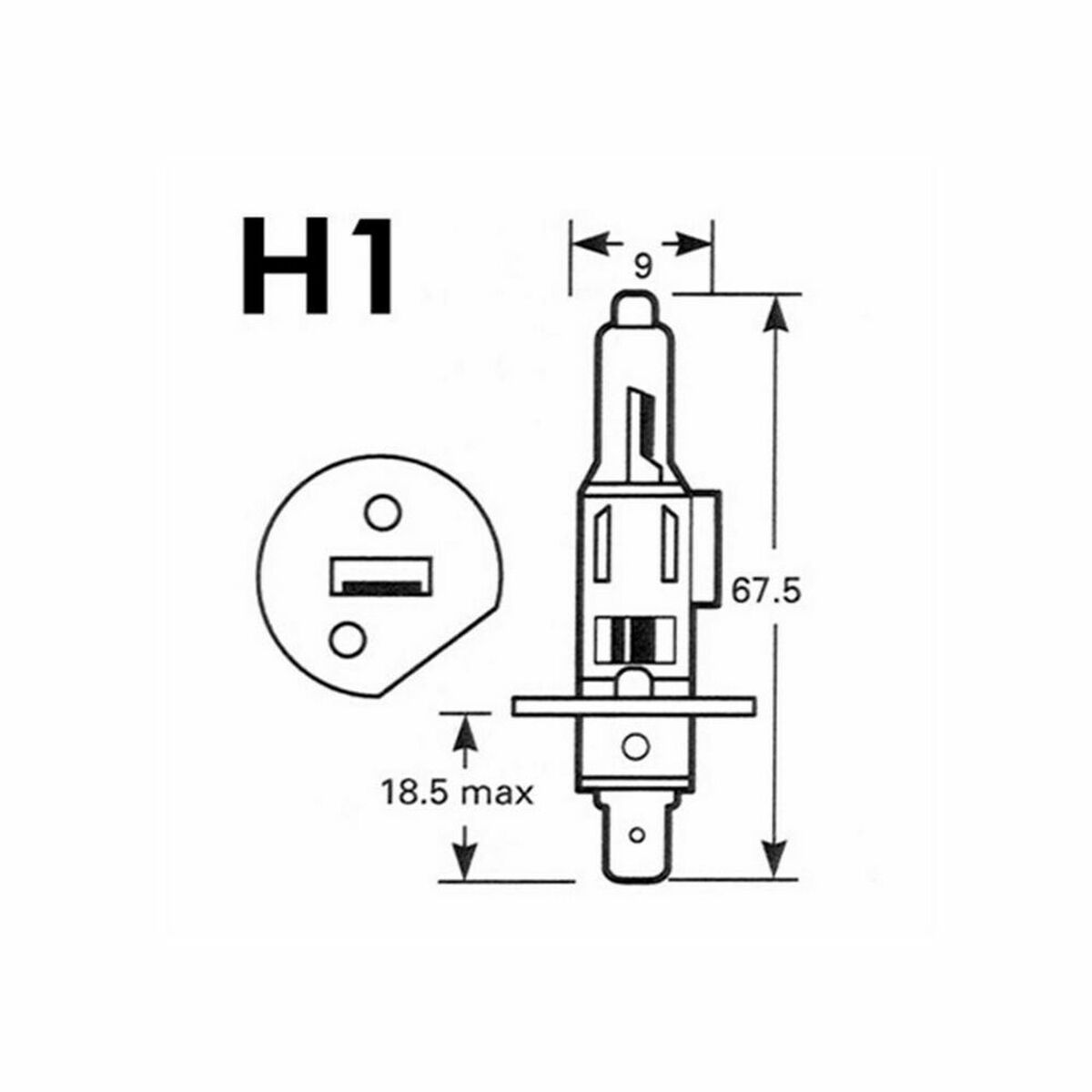 Λάμπα Αυτοκινήτου M-Tech PTZSW1-DUO H1 P14,5s
