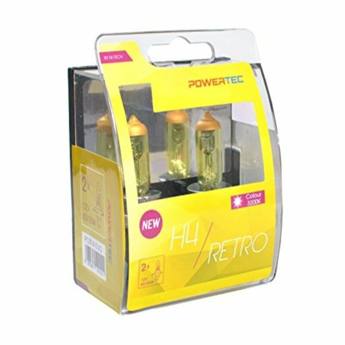 Λάμπα Αυτοκινήτου M-Tech PTZRT4-DUO H4 12V 60/55W 3200K Halógena