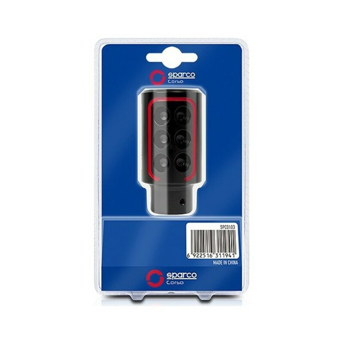 Κουμπί Αλλαγής Ταχυτήτων Sparco SPC RACING Μαύρο/Κόκκινο