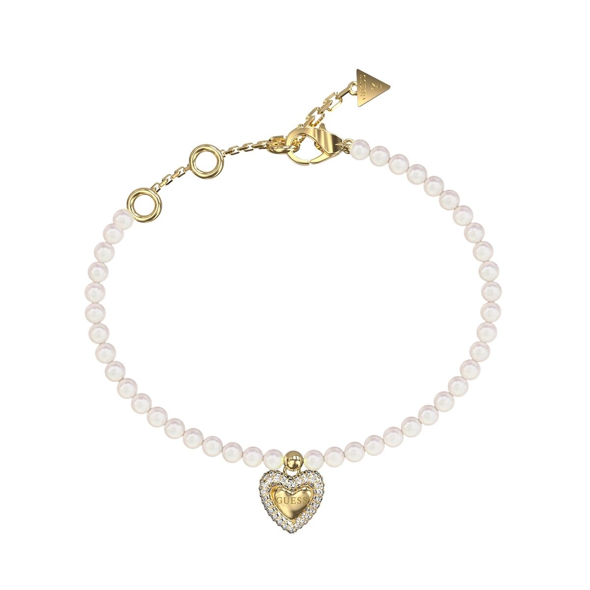 Γυναικεία Βραχιόλια Guess JUBB06091JWYGS Λευκό