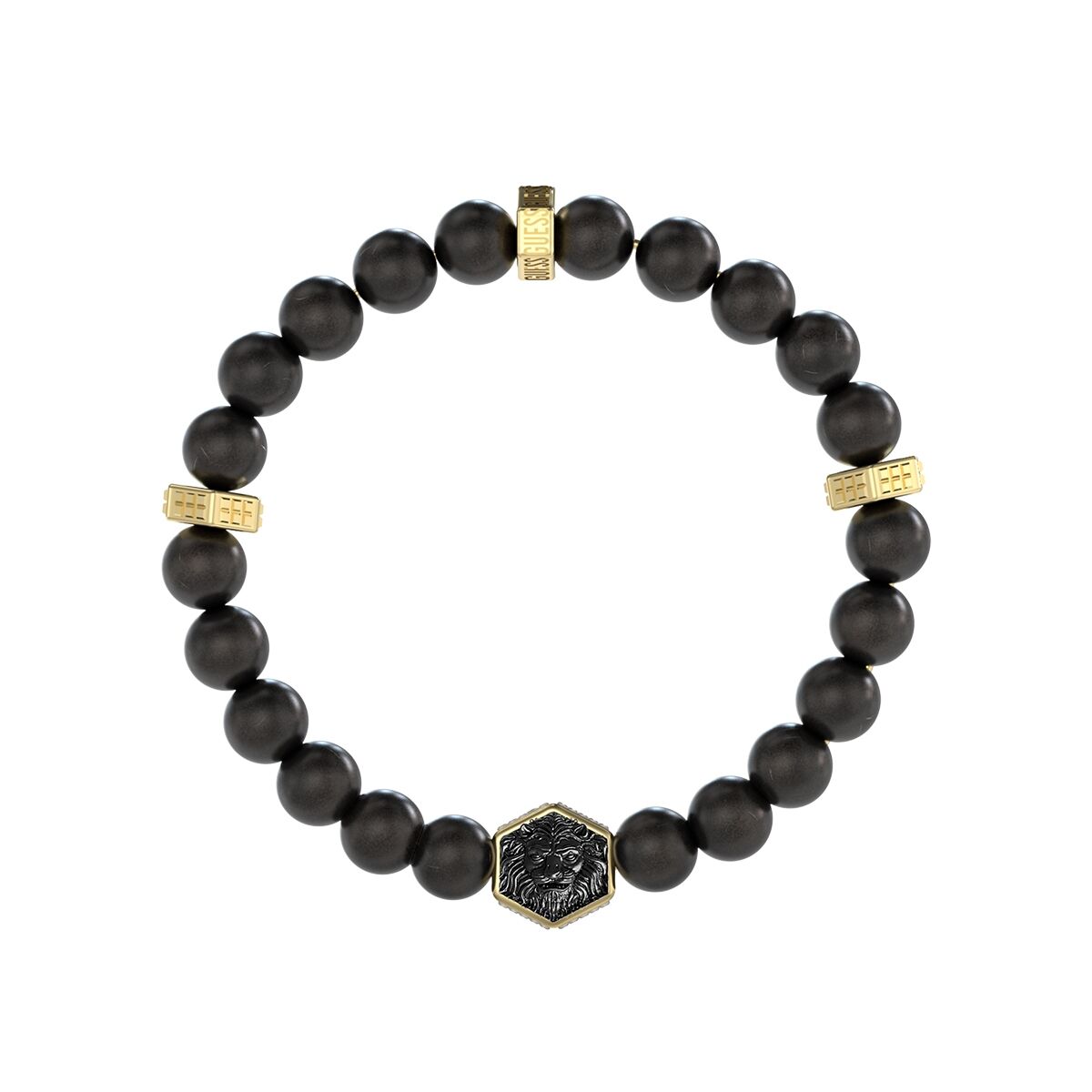 Ανδρικά Βραχιόλια Guess JUMB06005JWYGBKT-U Μαύρο