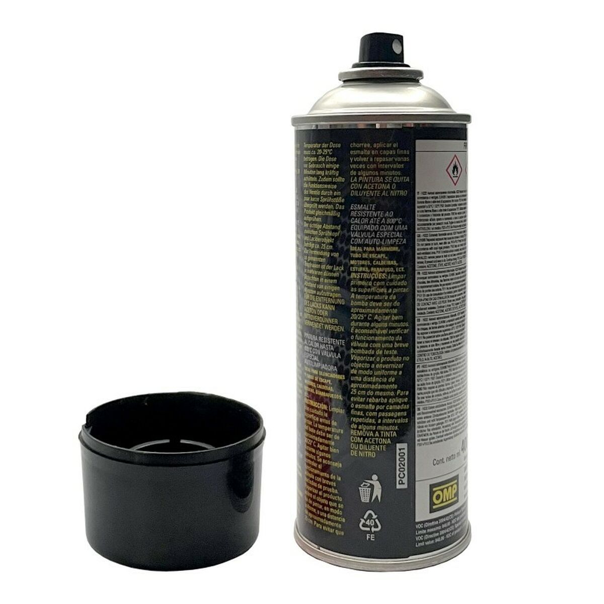Σπρέι βαφής OMP OMPPC02001000071 Δαγκάνες Φρένων 400 ml Μαύρο