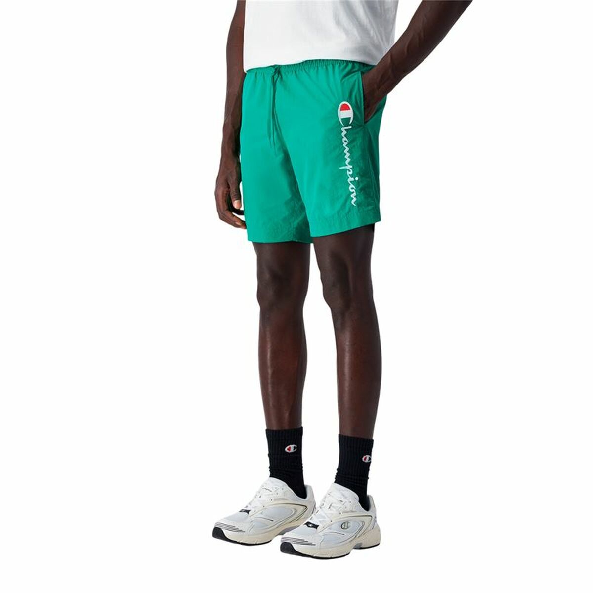 Ανδρικά Μαγιό Champion Champion Beachshort Μπλε Πράσινο