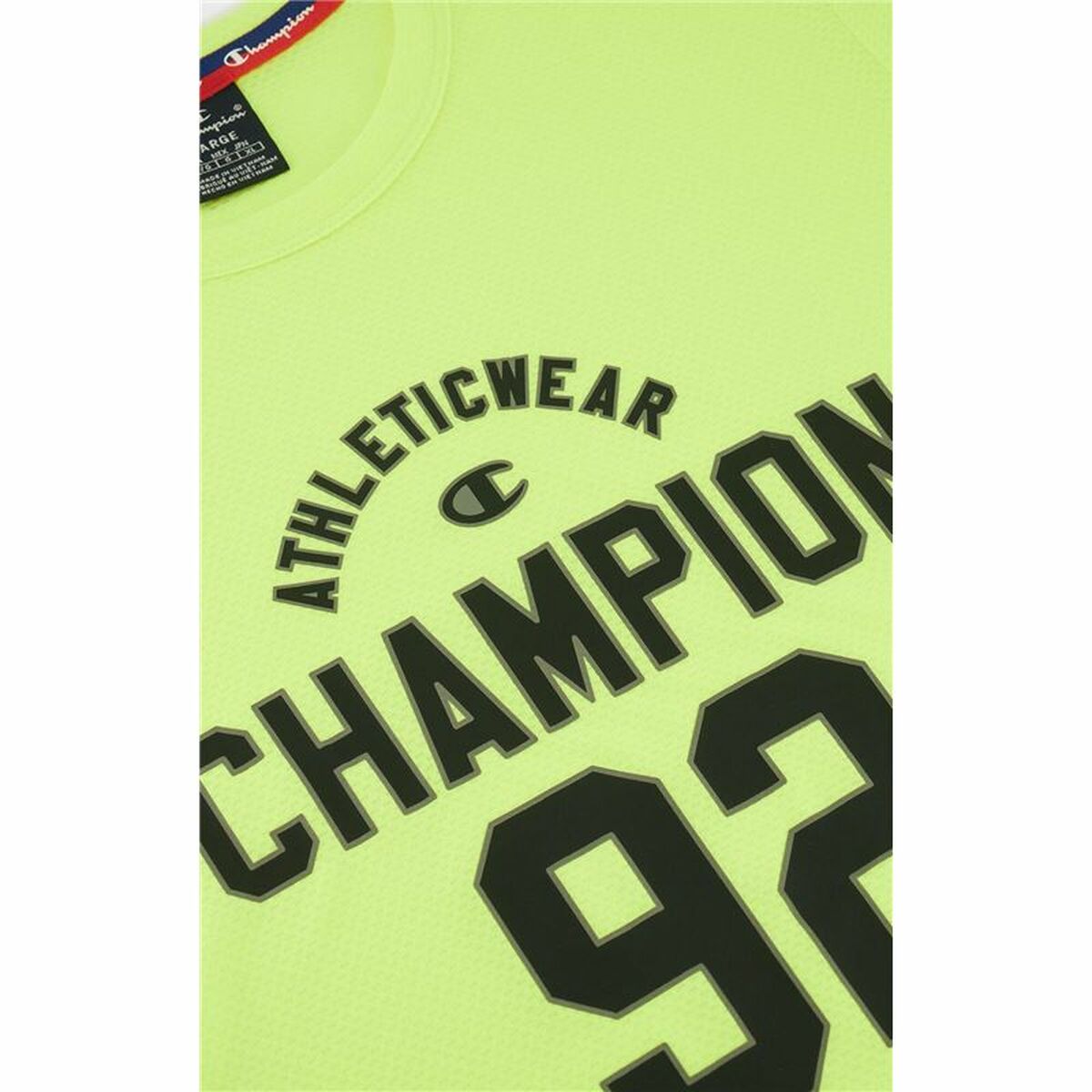 Ανδρική Μπλούζα με Κοντό Μανίκι Champion Crewneck Κίτρινο