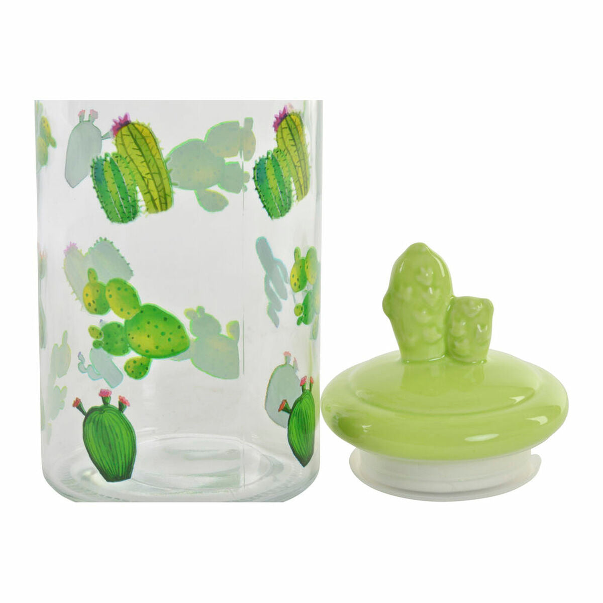 Σκάφος DKD Home Decor Κεραμικά Κρυστάλλινο Κάκτος PE Boho (1400 ml) (10,5 x 28 cm)